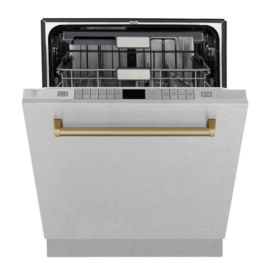 ZLINE 24" Autograph Tall Tub Dishwasher, Bronze, DWMTZ-SN-24-CB