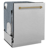 ZLINE 24" Autograph Tall Tub Dishwasher, Bronze, DWMTZ-SN-24-CB