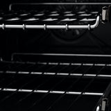 ZLINE 24" Black Stainless, Gas Brass Burner, Electric Range, RAB-BR-24