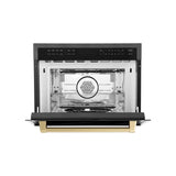 ZLINE 24" Convection Microwave, Black Stainless, Bronze MWOZ-24-BS-CB