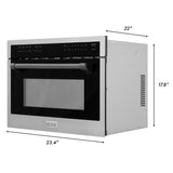 ZLINE 24" Convection Microwave, Stainless Steel, Black MWOZ-24-MB