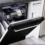 ZLINE 24" Dishwasher, Custom Panel Ready, Stainless Tub, 3rd Rack, DWV-24