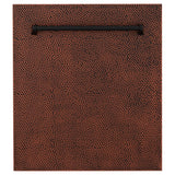 ZLINE 24" Dishwasher, Hammered Copper panel, Stainless Tub, DWV-HH-24