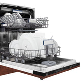 ZLINE 24" Dishwasher, Hammered Copper panel, Stainless Tub, DWV-HH-24