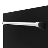 ZLINE 24" Dishwasher in Black Matte panel, Stainless Tub, DWV-BLM-24