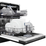 ZLINE 24" Dishwasher in Black Matte panel, Stainless Tub, DWV-BLM-24