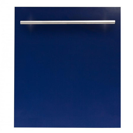 ZLINE 24" Dishwasher in Blue Gloss, Stainless Steel Tub, DW-BG-H-24