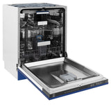 ZLINE 24" Dishwasher in Blue Matte panel, Stainless Tub, DWV-BM-24