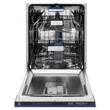 ZLINE 24" Dishwasher in Blue Matte panel, Stainless Tub, DWV-BM-24