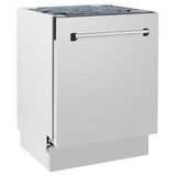 ZLINE 24" Dishwasher in Custom Panel Ready, Stainless Tub, DWV-304-24