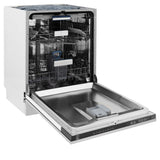ZLINE 24" Dishwasher in Custom Panel Ready, Stainless Tub, DWV-304-24
