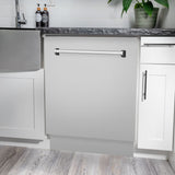 ZLINE 24" Dishwasher in Custom Panel Ready, Stainless Tub, DWV-304-24
