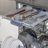 ZLINE 24" Dishwasher in DuraSnow Stainless panel, Stainless Tub, DWV-SN-24