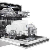 ZLINE 24" Dishwasher in DuraSnow Stainless panel, Stainless Tub, DWV-SN-24