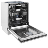 ZLINE 24" Dishwasher in DuraSnow Stainless panel, Stainless Tub, DWV-SN-24