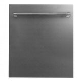 ZLINE 24" Dishwasher in DuraSnow® Stainless, Traditional Handle, DW-SN-H-24