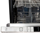 ZLINE 24" Dishwasher in Red Matte, Stainless Steel Tub, DW-RM-H-24
