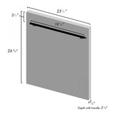 ZLINE 24" Dishwasher in White Matte, Stainless Steel Tub, DW-WM-H-24