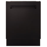 ZLINE 24" Dishwasher, Oil Rubbed Bronze panel, Stainless Tub, DWV-ORB-24