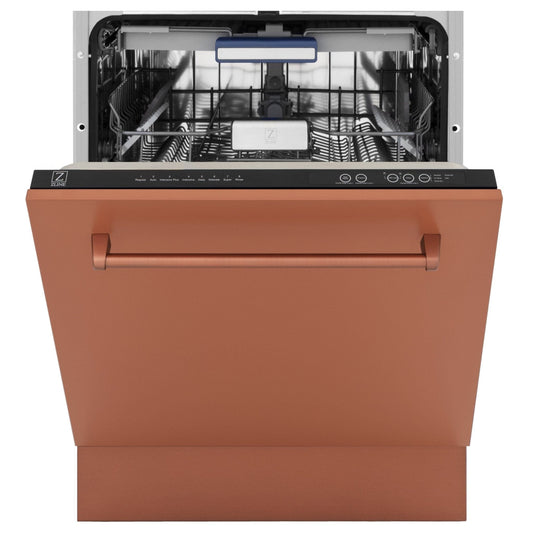 ZLINE 24" Dishwasher with Copper panel, Stainless Tub, DWV-C-24