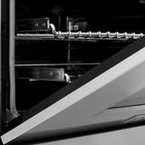 ZLINE 24" Gas On Gas Range, Stainless Steel, Brass Burners, RG-BR-24