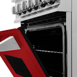 ZLINE 24" Gas Range with Red Gloss door, RG-RG-24