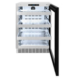 ZLINE 24 in. Touchstone 151 Can Beverage Fridge With Panel Ready Glass Door RBSPO-24