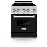 ZLINE 24" Induction Range with a 3 Element Stove and Electric Oven in Stainless Steel RAIND-BLM-24