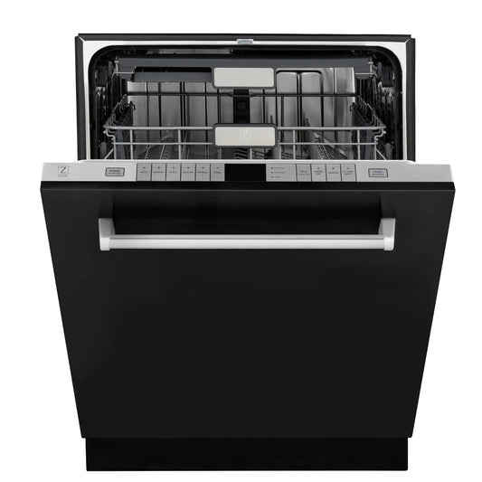ZLINE 24" Monument, 3rd Rack, Dishwasher, Black Door, DWMT-BLM-24