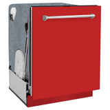 ZLINE 24" Monument, 3rd Rack, Red Door, Dishwasher, DWMT-RM-24