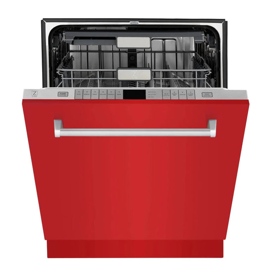 ZLINE 24" Monument, 3rd Rack, Red Door, Dishwasher, DWMT-RM-24