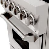 ZLINE 24" Professional Dual Fuel Range In Stainless Steel, RA24