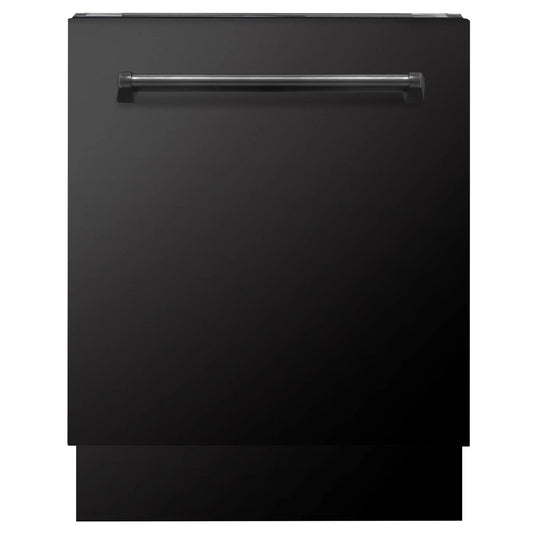 ZLINE 24" Tallac Series 3rd Rack Dishwasher Black Stainless Steel Tub DWV-BS-24