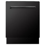ZLINE 24" Tallac Series 3rd Rack Dishwasher Black Stainless Steel Tub DWV-BS-24
