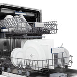ZLINE 24" Tallac Series 3rd Rack Dishwasher Black Stainless Steel Tub DWV-BS-24
