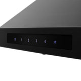 ZLINE 24" Wall Black Stainless Range Hood, Crown Sound, BSKBNCRN-BT-24