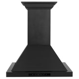ZLINE 24" Wall Black Stainless Range Hood, Crown Sound, BSKBNCRN-BT-24
