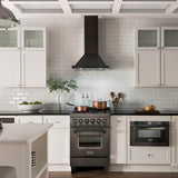 ZLINE 24" Wall Range Hood, Black Stainless Steel, BSKBN-24