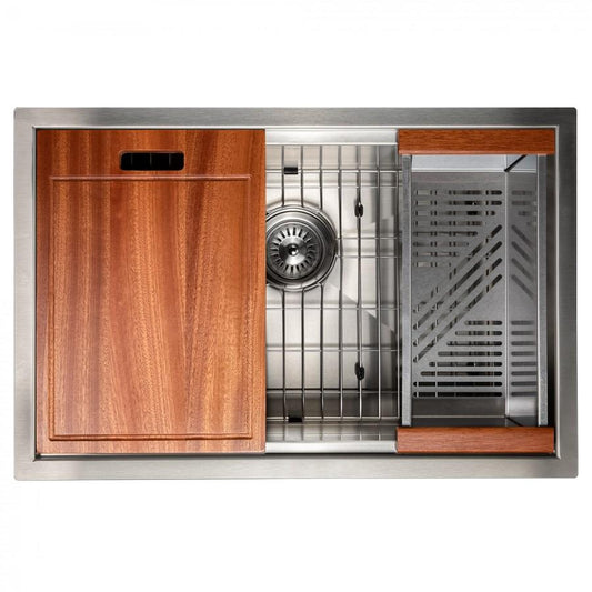 ZLINE 27" Undermount Single Bowl Ledge Sink Stainless Steel, SLS-27
