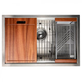 ZLINE 27" Undermount Single Bowl Ledge Sink Stainless Steel, SLS-27
