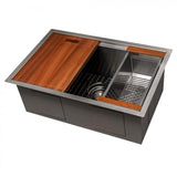 ZLINE 27" Undermount Single Bowl Ledge Sink Stainless Steel, SLS-27