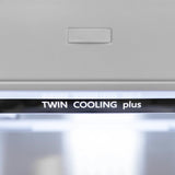 ZLINE 30" 16.1 cu. ft. Built-In 2-Door Bottom Freezer Refrigerator with Internal Water and Ice Dispenser in Stainless Steel RBIV-304-30