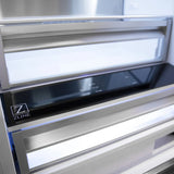 ZLINE 30" 16.1 cu. ft. Built-In 2-Door Bottom Freezer Refrigerator with Internal Water and Ice Dispenser in Stainless Steel RBIV-304-30