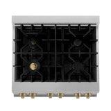ZLINE 30" Autograph, Dual Fuel Range,RASZ-WM-30-CB