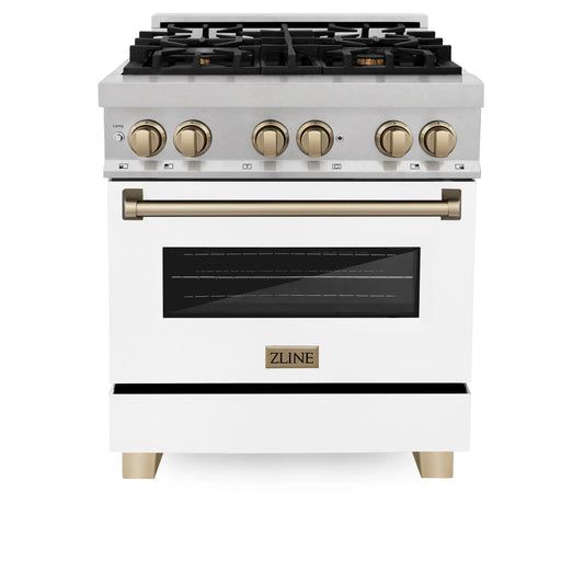 ZLINE 30" Autograph, Dual Fuel Range,RASZ-WM-30-CB