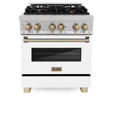 ZLINE 30" Autograph, Dual Fuel Range,RASZ-WM-30-CB