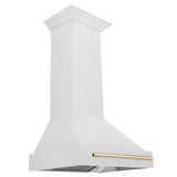 ZLINE 30" Autograph DuraSnow Stainless Steel Hood 8654SNZ-30-G