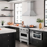 ZLINE 30" Autograph DuraSnow Stainless Steel Wall Range Hood 8654SNX-30