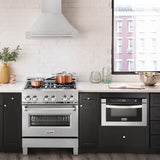 ZLINE 30" Autograph DuraSnow Stainless Steel Wall Range Hood 8654SNX-30