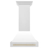 ZLINE 30" Autograph DuraSnow White Range Hood 8654SNZ-WM30-G